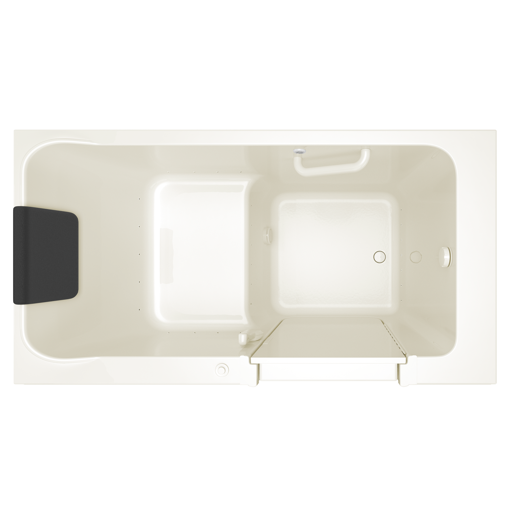 Acrylic Luxury Series 32 x 60  Inch Walk in Tub With Air Spa System   Right Hand Drain WIB LINEN